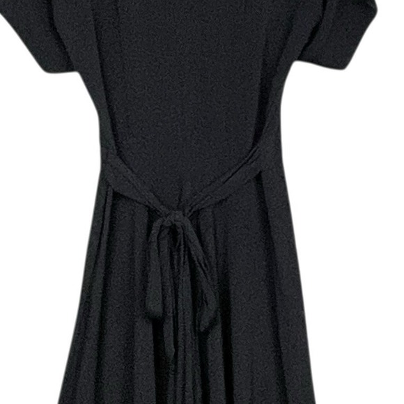 Vintage Carole Little Fit Flare Elegant Maxi Dress Size 8 Minimalist 90s Classic - Picture 5 of 8